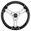 Schmitt Marine Torcello 14 Wheel 04 Series Polyurethane Wheel wChrome Trim Cap Brushed Spokes 34 Tapered Shaft