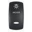 Pacer Actuator ANCHOR fV Series Contura Switches Black Laser Etched TopBottom Light EV2LEANC