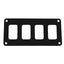 Pacer Switch Panel 4 Switch 1 Row 55 x 275 Black Powder Coated Aluminum PSC41BK