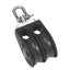 Barton Marine Size 3 45mm Plain Bearing Pulley Block Double wSwivel N03230