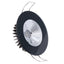 Lumitec Illusion Flush Mount LED Down Light Warm White Dimming Black Housing Chrome Reflector 117169