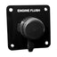 Flushmaster Vertical Single Outlet Flush Port Reroute Black Acrylic 38 Barb SMQCR1BV38