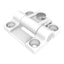Southco Adjustable Torque Hinge Symmetric Medium Size Acetal Copolymer Natural White E61030110