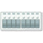 Blue Sea 8271 Water Resistant Panel 8 Position White Horizontal Mount 8271
