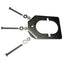 Lees Stainless Steel Backing Plate fMedium Rod Holders RH5931