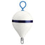 Polyform 17 CM Mooring Buoy wGalvanized Iron White Blue Stripe CM3 WHITE WSTRIP