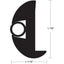 TACO Flex Vinyl Rub Rail Kit Black wBlack Insert 50 178 x 1116 V112423BBK502