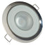 Lumitec Mirage Flush Mount Down Light Glass FinishPolished SS Bezel 2Color WhiteBlue Dimming 113111