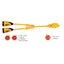 Marinco Y30230 EEL 230A125V Female to 130A125V Male Y Adapter Yellow Y30230