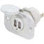 Blue Sea 12V DC Dual USB Charger Socket White 1016200