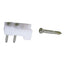 Perko Door Catches White NylonStainless Pair 0554DP