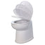 Jabsco 17 Deluxe Flush Fresh Water Electric Toilet wSoft Close Lid 24V 580403024