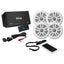 Boss Audio ASK904B64 4 Channel Amplifier 2 Pairs of 65 Speaker Kit White ASK904B64