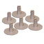 Weld Mount Stainless Steel Standoff 125 Base 14 x 20 Thread 75 Tall 6Pack 142012304