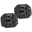 RIGID Industries DSeries PRO Flush Mount Spot LED Midnight Edition Pair Black 212213BLK
