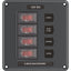 Blue Sea 4320 Circuit Breaker Switch Panel 4 Position Gray 4320