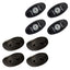 RIGID Industries ASeries Rock Light Kit 4 Amber Lights Black 400243