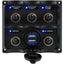 SeaDog Water Resistant Toggle Switch Panel wUSB Power Socket 5 Toggle 4246171