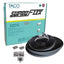 TACO SuproFlex Rub Rail Kit Black wFlex Chrome Insert 2H x 2932W x 80L V119990BBK802