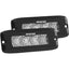 RIGID Industries SRQ Series PRO Spot Diffused LED Flush Mount Pair Black 925513BLK