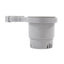 Camco ClampOn Rail Mounted Cup Holder Small for Up to 114 Rail Grey 53093