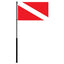 Mate Series Flag Pole 36 wDive Flag FP36DIVE