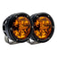 RIGID Industries 360 Series 4 Spot wAmber Pro Lens Pair 36123