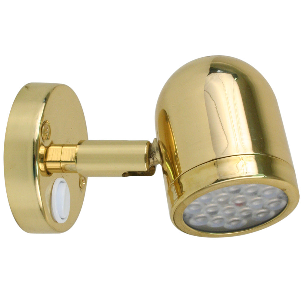Scandvik LED Brass Reading Light  1030V 19052P Main image