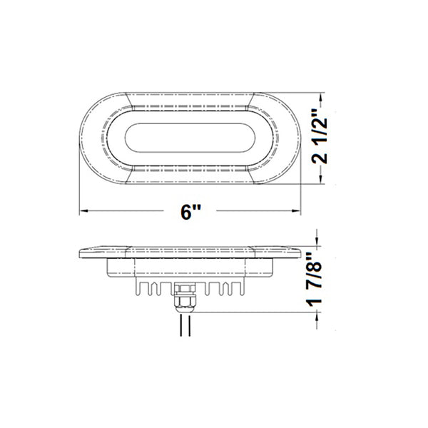 Scandvik Flush Mount Spreader Light  1030V  White 41343P