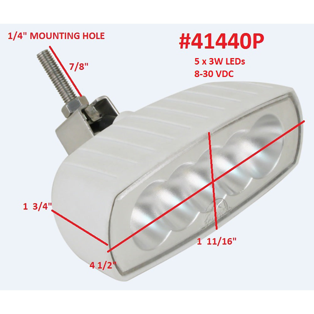 Scandvik Bracket Mount LED Spreader Light - White [41440P] Secondary image