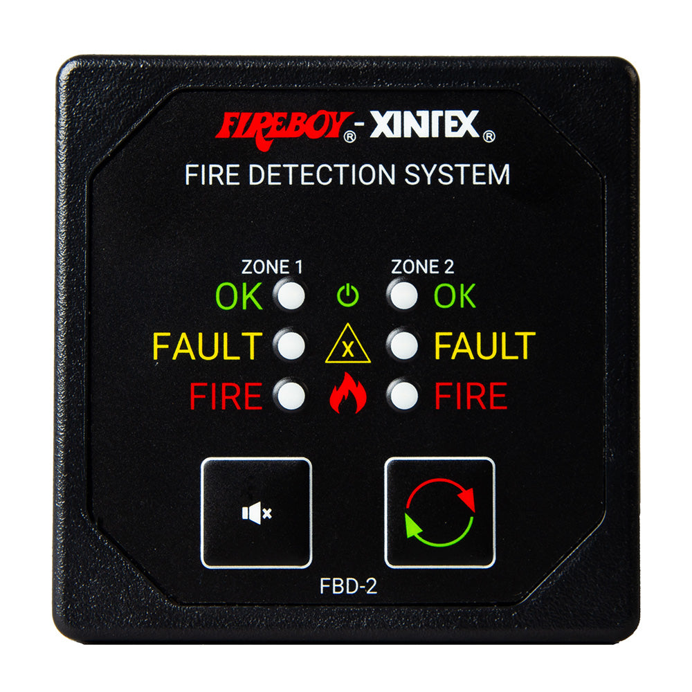 FireboyXintex Two Zone Detection  Alarm Panel  258 Display  1224V DC FBD2R Main image