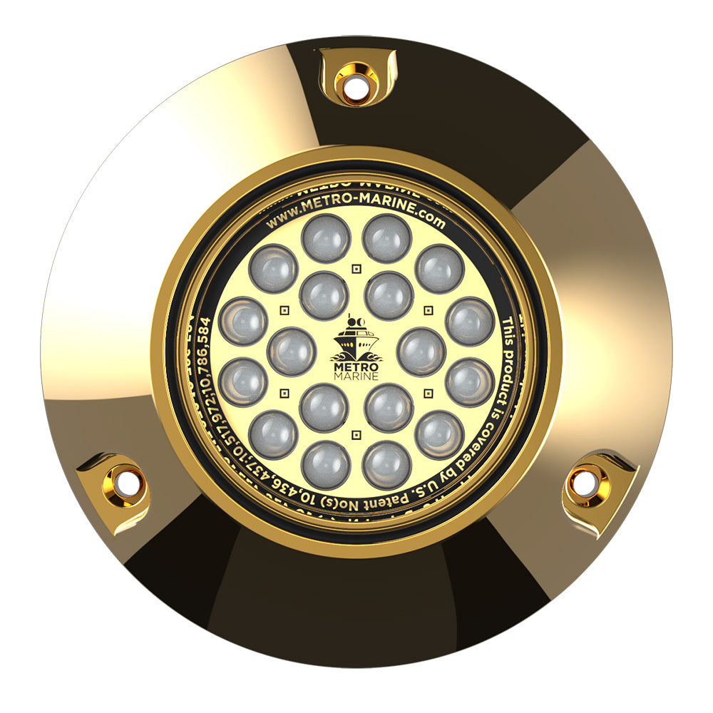 Metro Marine HighOutput Submersible Underwater Light wIntelligent Monochromatic LEDs  Blue 45 Beam FBMR1B345 Main image