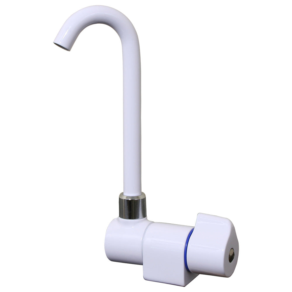 Scandvik Tall Tap wFolding Spout  White Powder Coat Finish 10182P Main image