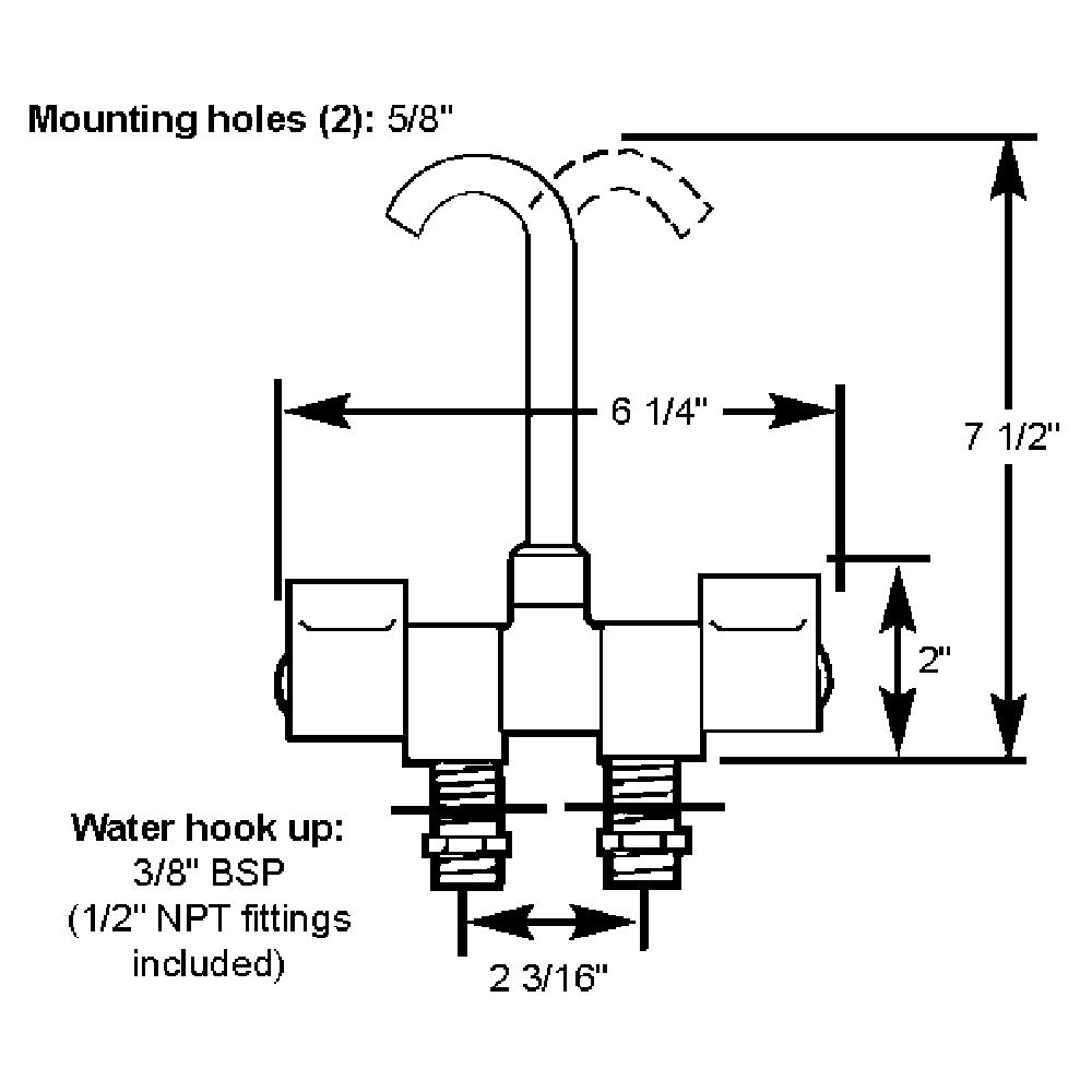 Scandvik Chrome Folding Spout Mixer [10474P] Secondary image