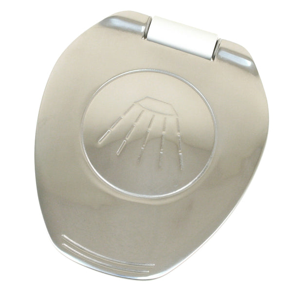 Scandvik White  SS Recessed Transom Shower HandleHose  VerticalHorizontal Mount  6 Hose 12131