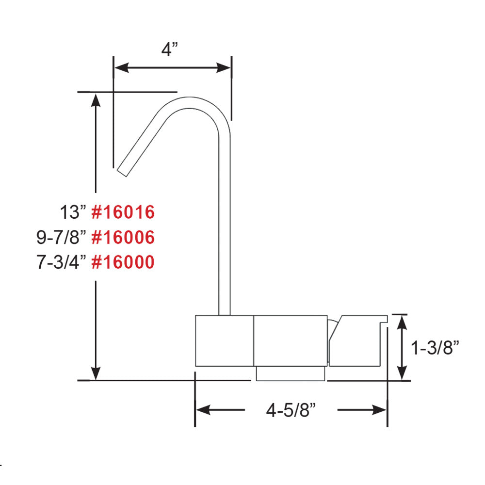 Scandvik Geometric Style Fold Down Mixer - 7.75" Height [16000] Secondary image