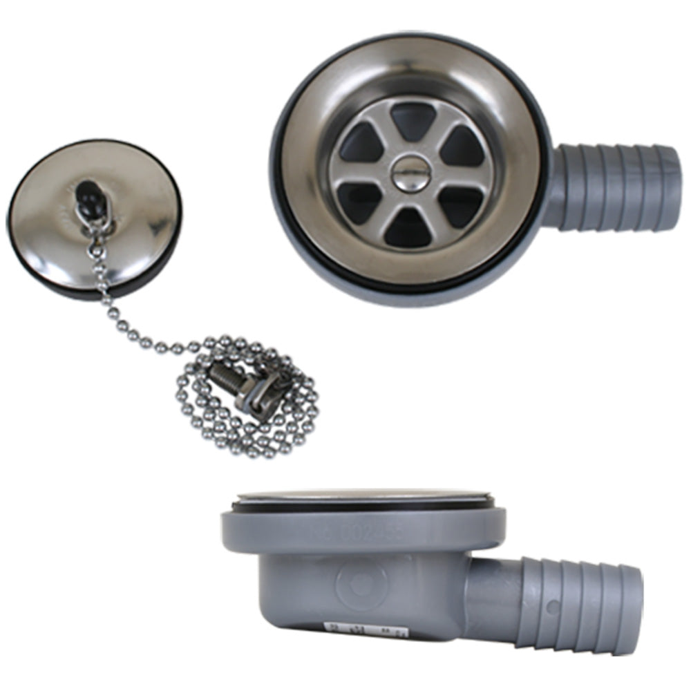 Scandvik Low Profile Drain Stopper  1 Outlet 10306P Main image