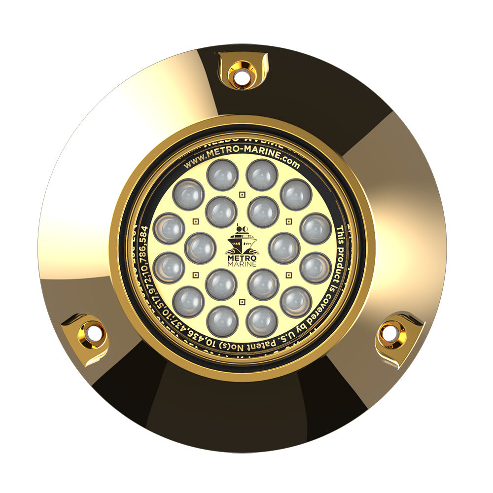 Metro Marine HighOutput Submersible Underwater Light wIntelligent Monochromatic LEDs  Aqua 45 Beam FBMR1A345 Main image