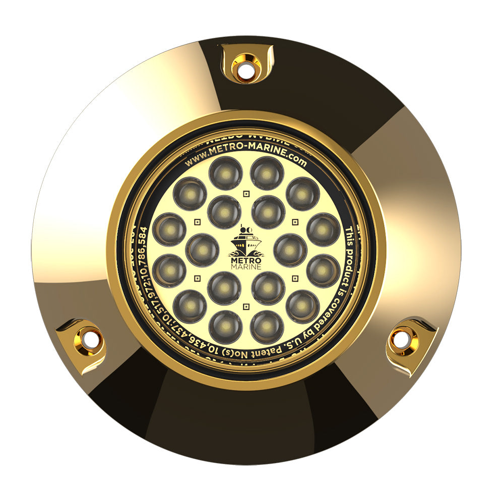 Metro Marine HighOutput Submersible Underwater Light wIntelligent Monochromatic LEDs  White 90 Beam  FBMR1W390 Main image