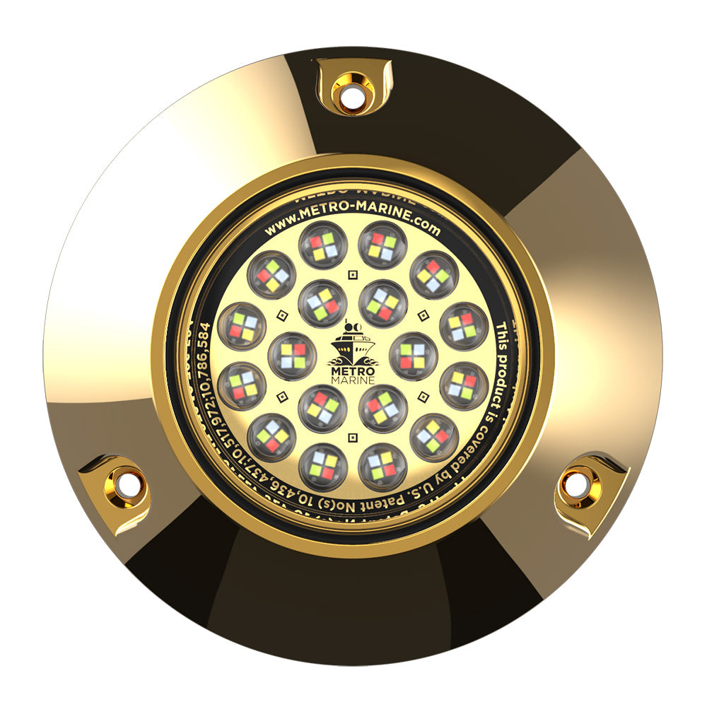Metro Marine HighOutput Submersible Underwater Light wIntelligent Full Spectrum LEDs  RGBW 90 Beam FBMR1FS90 Main image