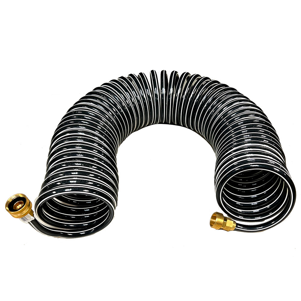 Trident Marine Coiled Wash Down Hose wBrass Fittings  15 16715 Main image