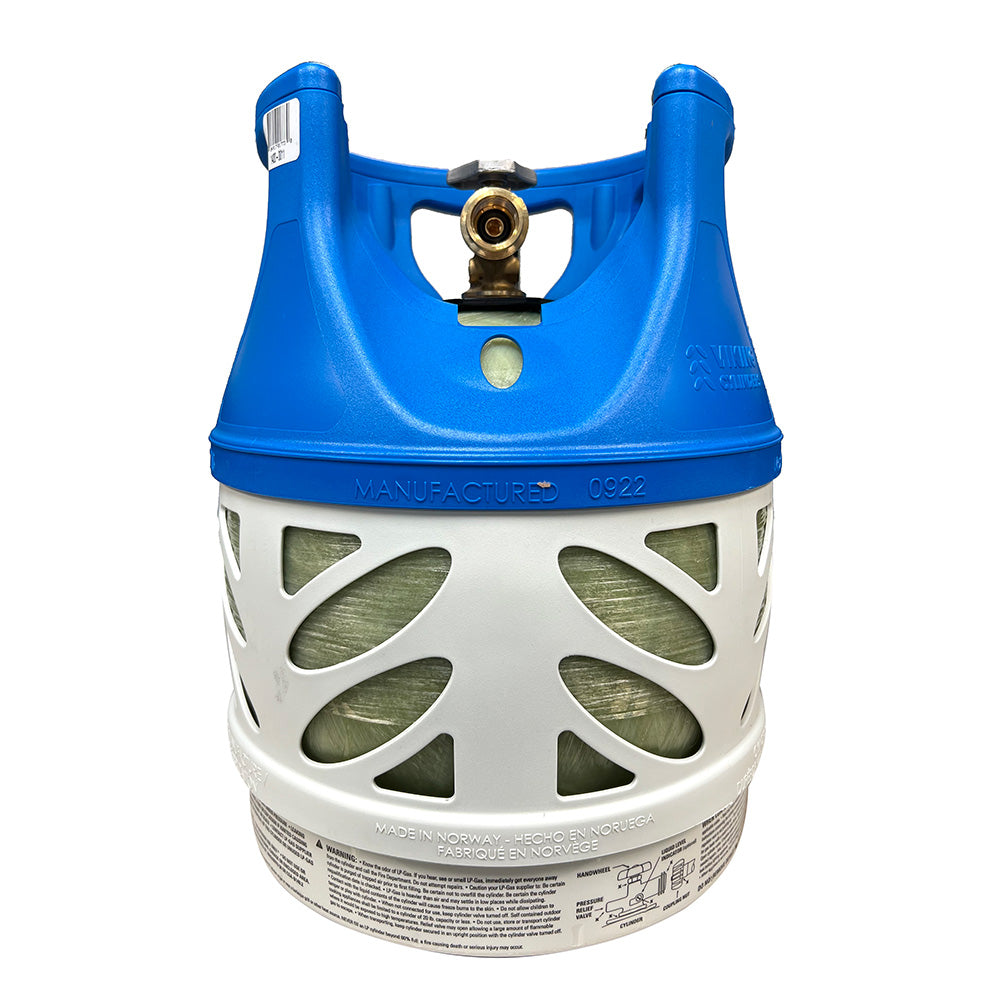 Viking Cylinders 11lb Vertical Fiberglass Composite LPG Cylinder wType 1 Valve  OPD DOT TC Approved 14200011 Main image