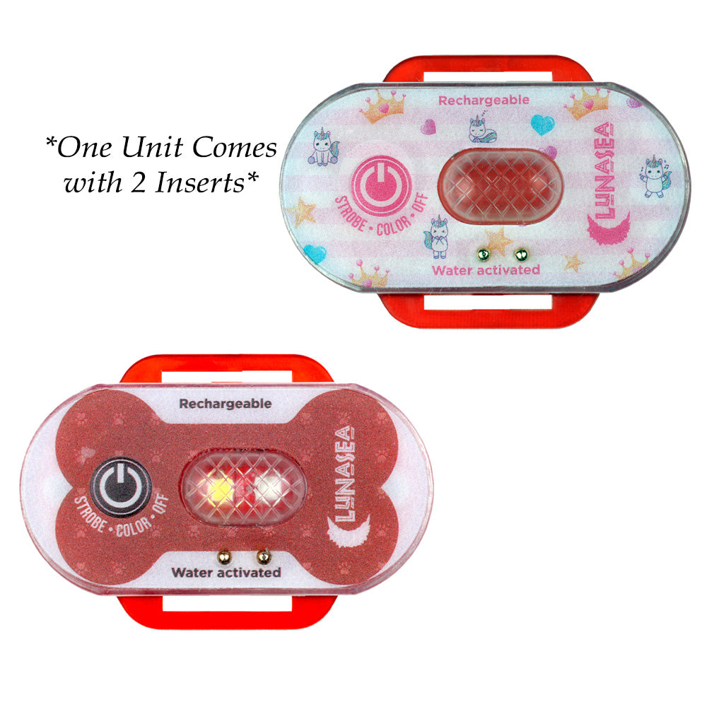 Lunasea ChildPet Safety Water Activated Strobe Light  Red Case Blue Attention Light LLB63RBE001 Main image