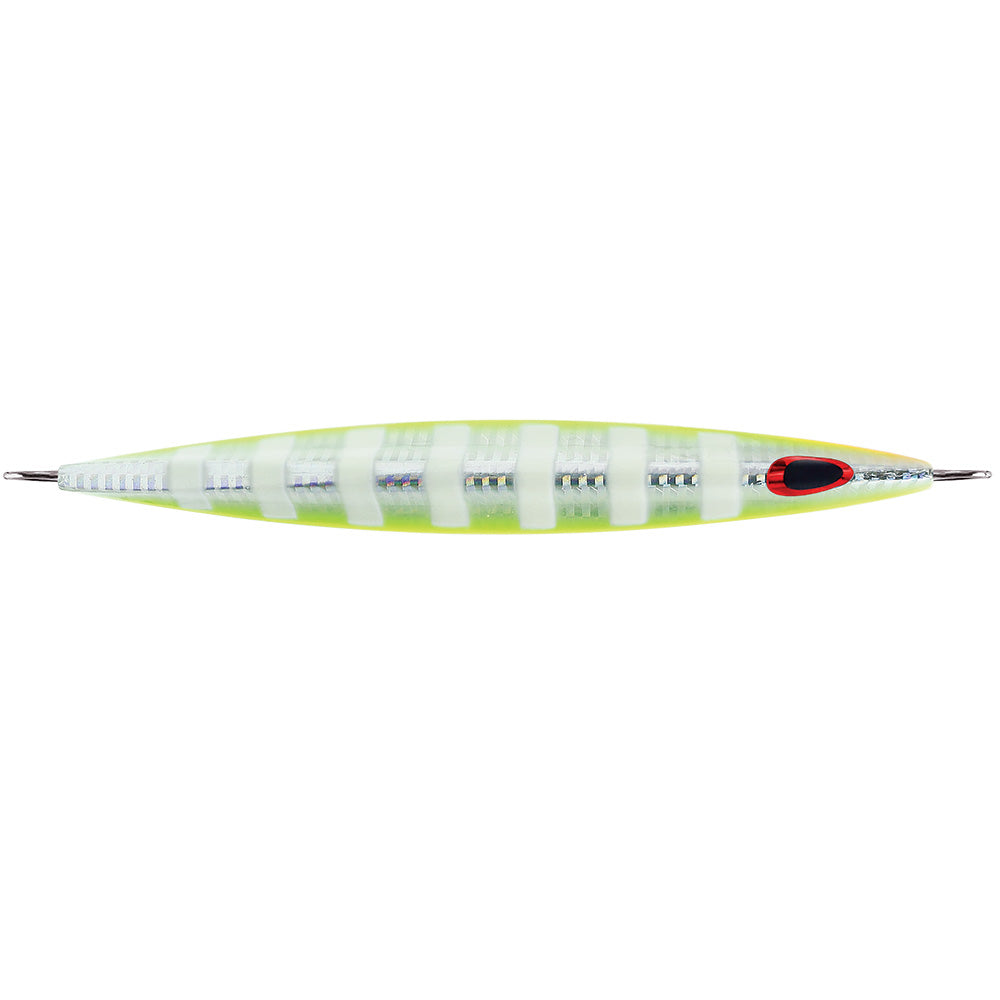 Williamson Kensaki 280 Jig  725  978oz  UV Chartreuse Glow Zebra KSJ280UVCGZ Main image