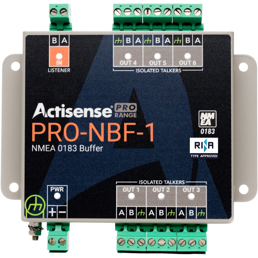 Actisense PRO NMEA Buffer  1 OPTO Input 6 ISODrive Outputs Serial Port Pluggable Screw Terminals PRONBF1 Main image