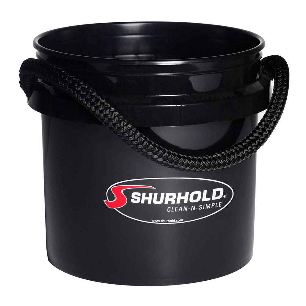 Shurhold Worlds Best Rope Handle Bucket  35 Gallon  Black 2432 Main image