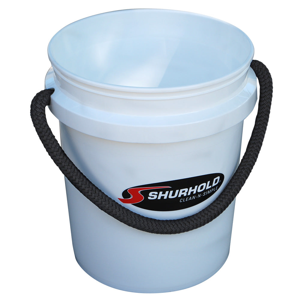 Shurhold Worlds Best Rope Handle Bucket  5 Gallon  White 2451 Main image