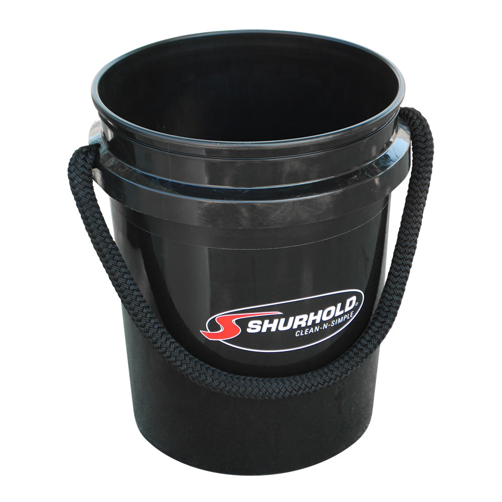 Shurhold Worlds Best Rope Handle Bucket  5 Gallon  Black 2452 Main image