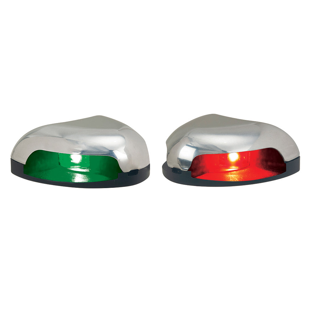 Perko RedGreen Horizontal Mount Side Light  Pair  Stainless Steel 0626DP0STS Main image