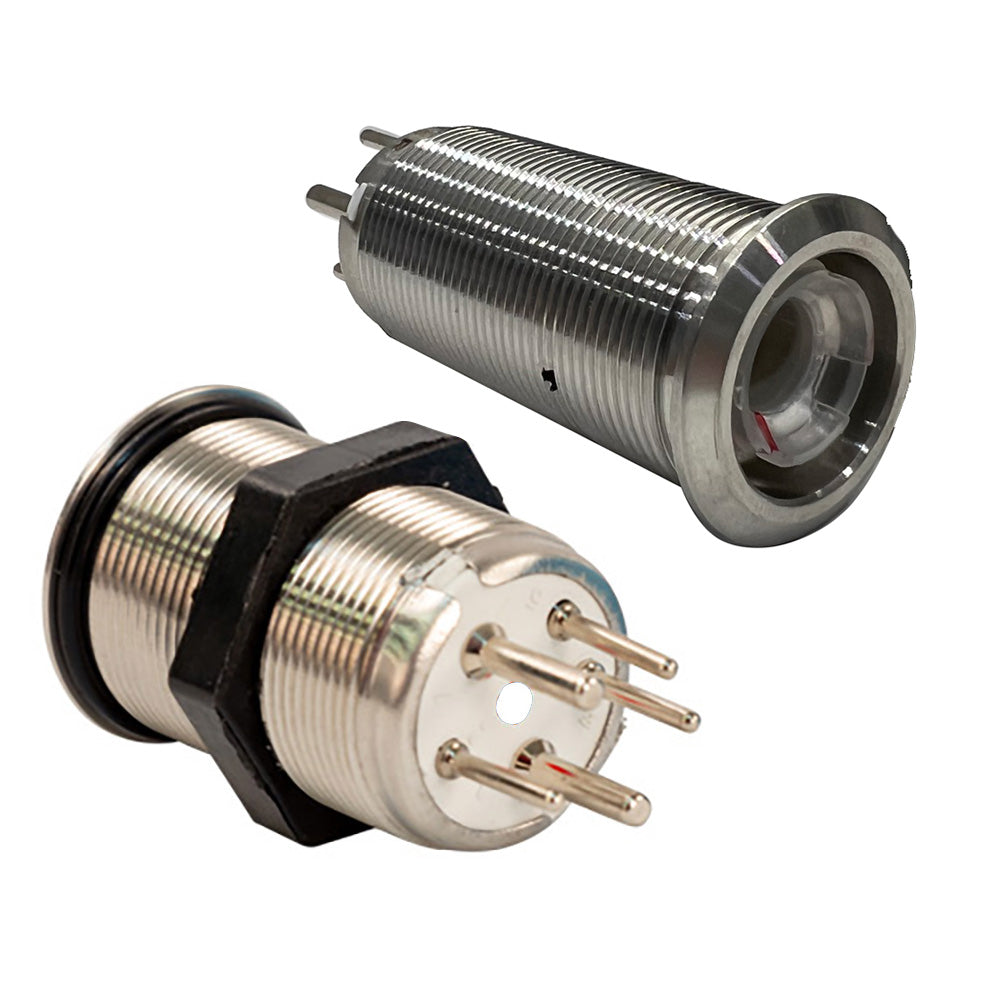 Bluewater 22mm Inrush Push Button Switch NavAnchor OffOnOn  BlueGreenRed LED  Switch Body Only 90593114 Main image